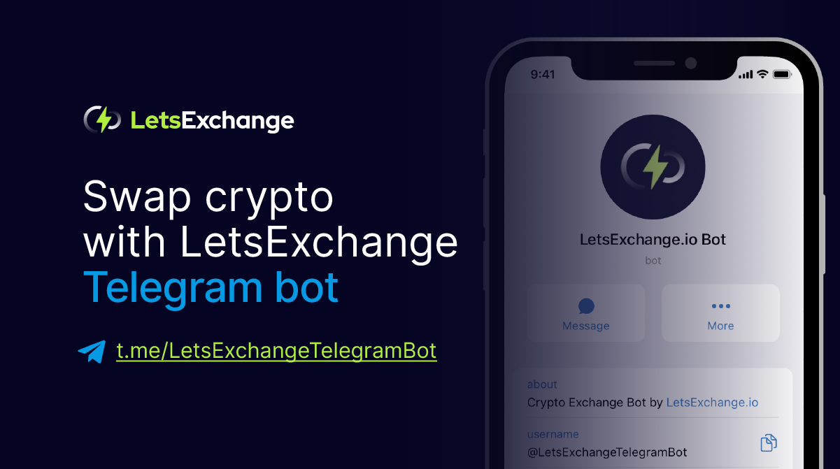 Telegram Bot to Swap Crypto | LetsExchange.io