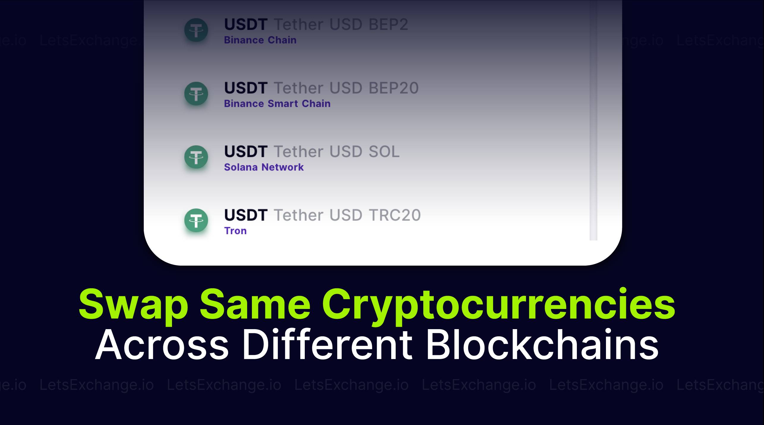 LetsExchange to Allow Cross-Chain Swaps for the Same Cryptocurrency on Different Blockchains | LetsExchange