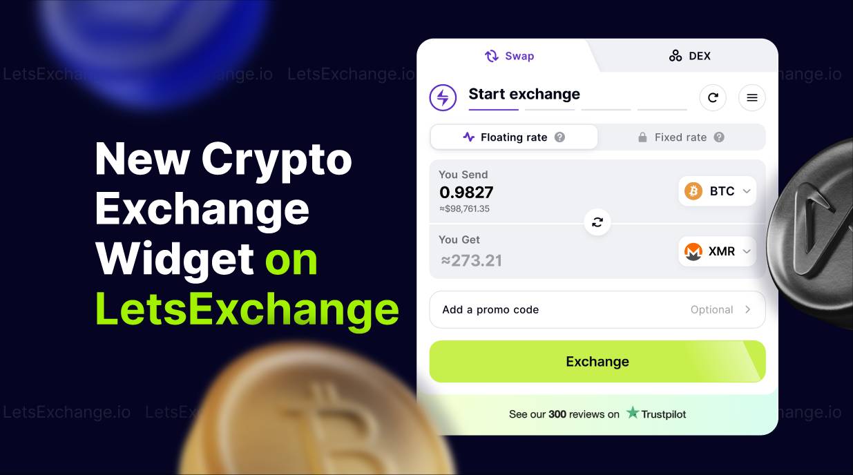 LetsExchange Features a Redesigned Exchange Widget | Letsexchange