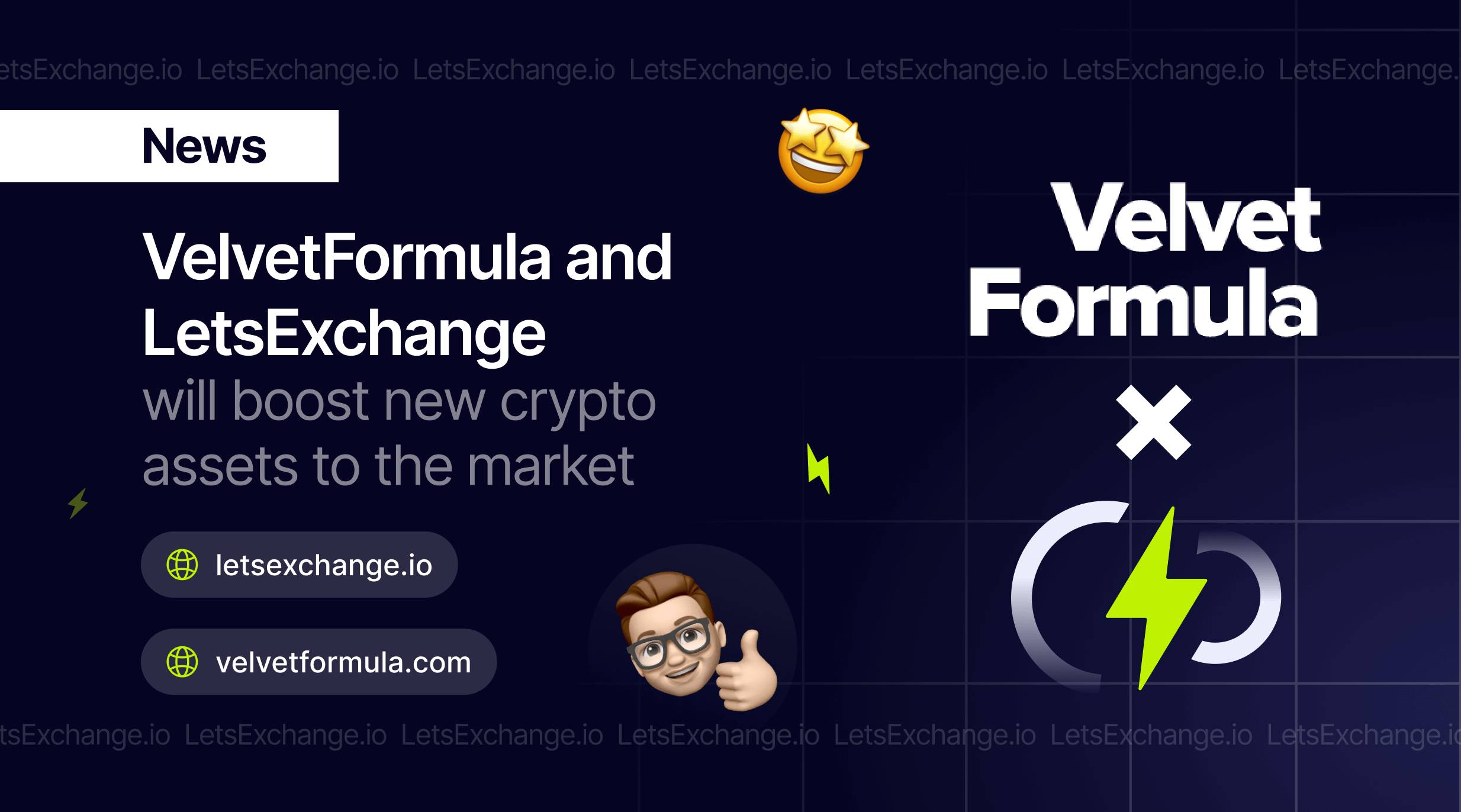 VelvetFormula to Provide Liquidity for Cryptocurrencies Issued by LetsExchange’s Partners | LetsExchange