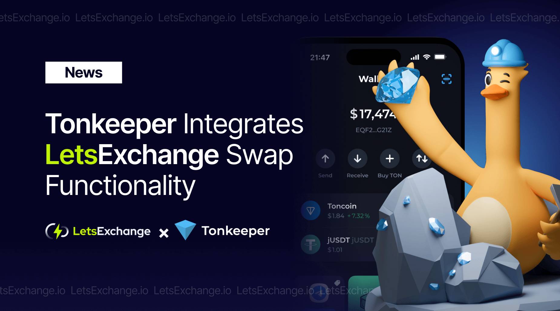 Tonkeeper Wallet Integrates the LetsExchange Widget for Superior Crypto Swap Capability | LetsExchange