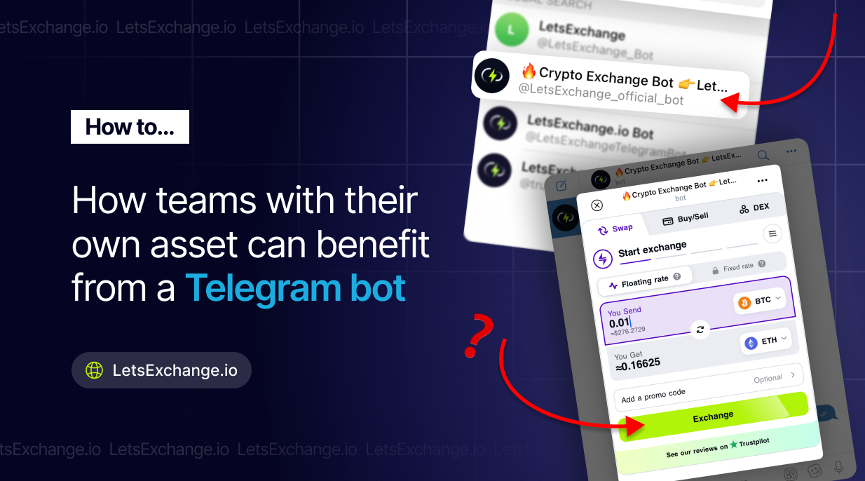How teams with their own coin or token can boost their asset to the market with a Telegram bot | LetsExchange blog