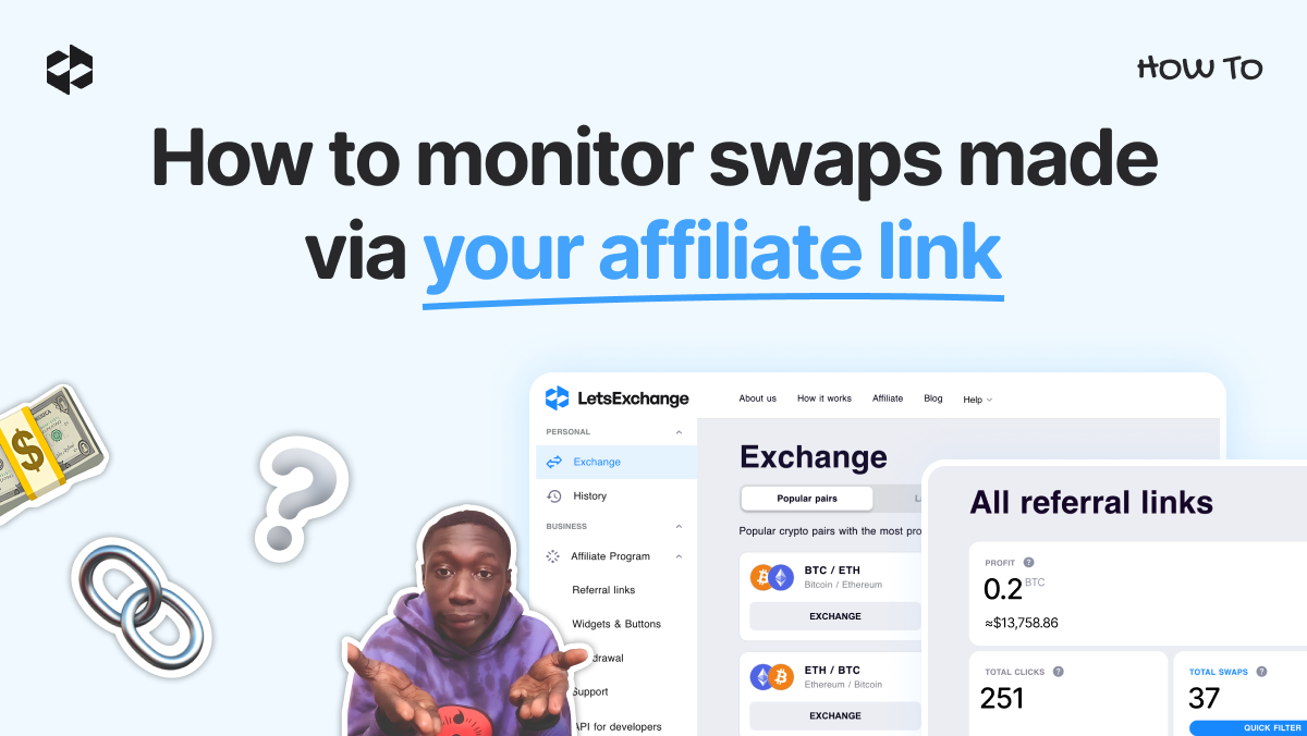 How to monitor swaps made by your users | LetsExchange blog