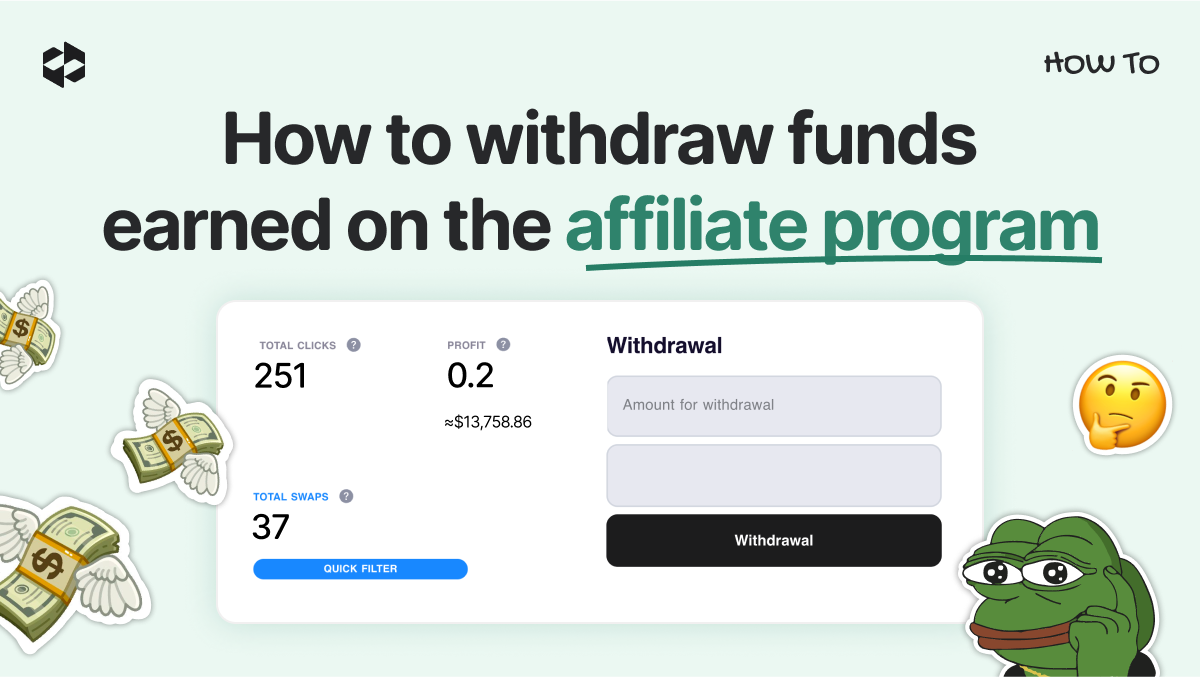 How to withdraw funds from your affiliate account on LetsExchange.io | LetsExchange blog
