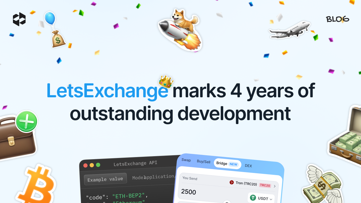 LetsExchange celebrates its 4th anniversary | LetsExchange