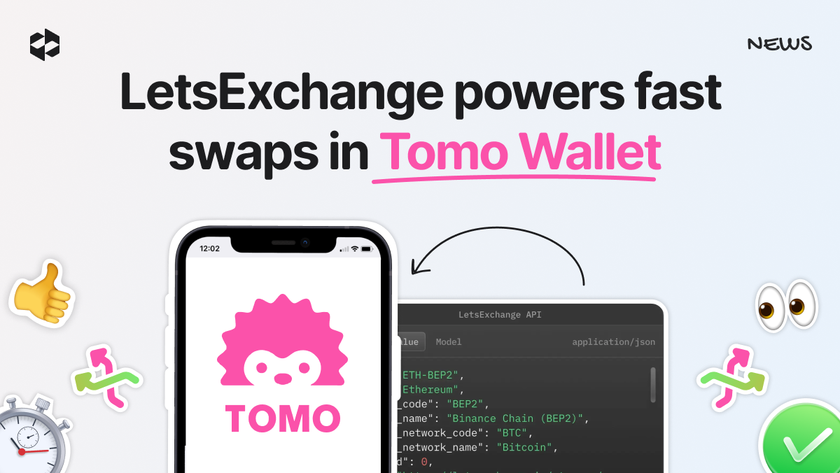 Tomo Wallet has integrated LetsExchange into its dApp store | LetsExchange