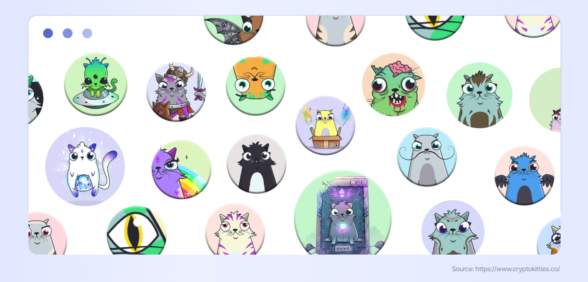 CryptoKitties: The first non-fungible tokens on Ethereum