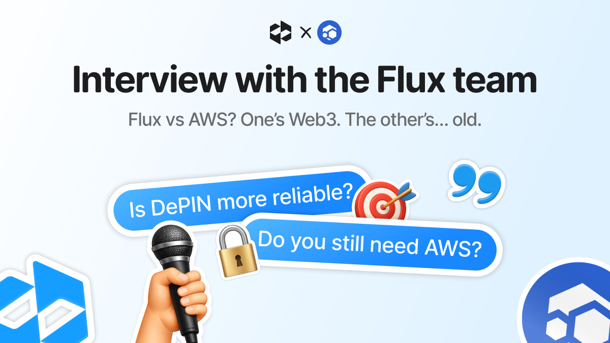 Web3 hosting just leveled up. Flux is building cloud infra that can’t be turned off