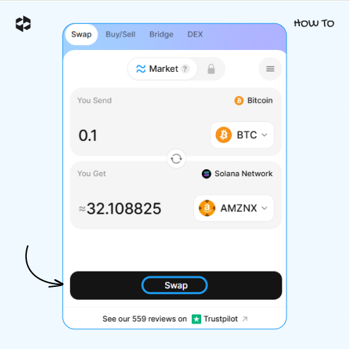 Click on the Swap button