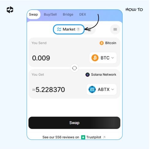 A market rate is selected for tokenized securities