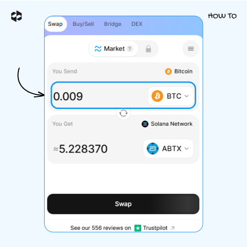 Pick the coin to send