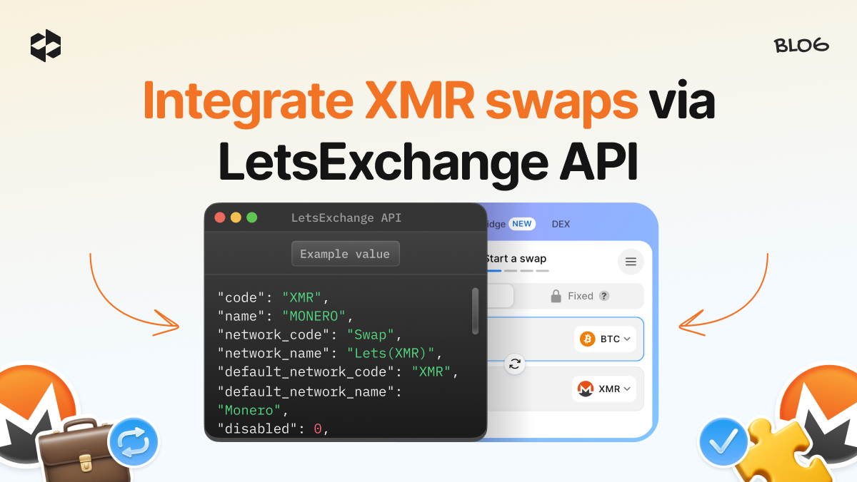 Benefits that the integration of XMR via the LetsExchange API brings to crypto wallets.