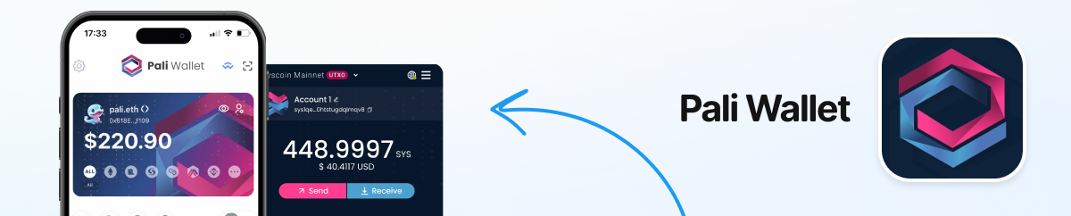 Mobile and extension interfaces of the Pali Wallet