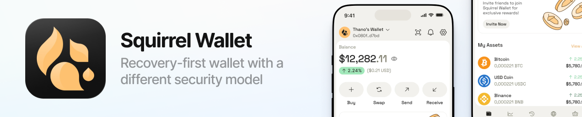 Secure, simple crypto wallet with recovery features