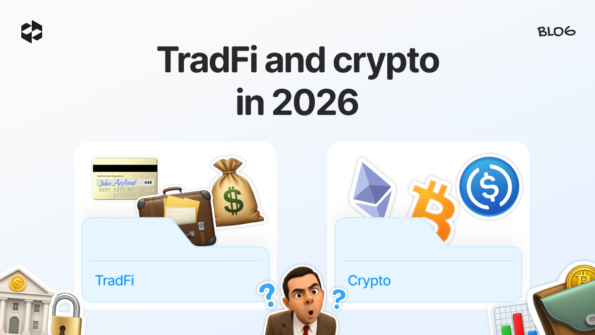Explanation of how traditional finance and the crypto world are merging into a hybrid model.