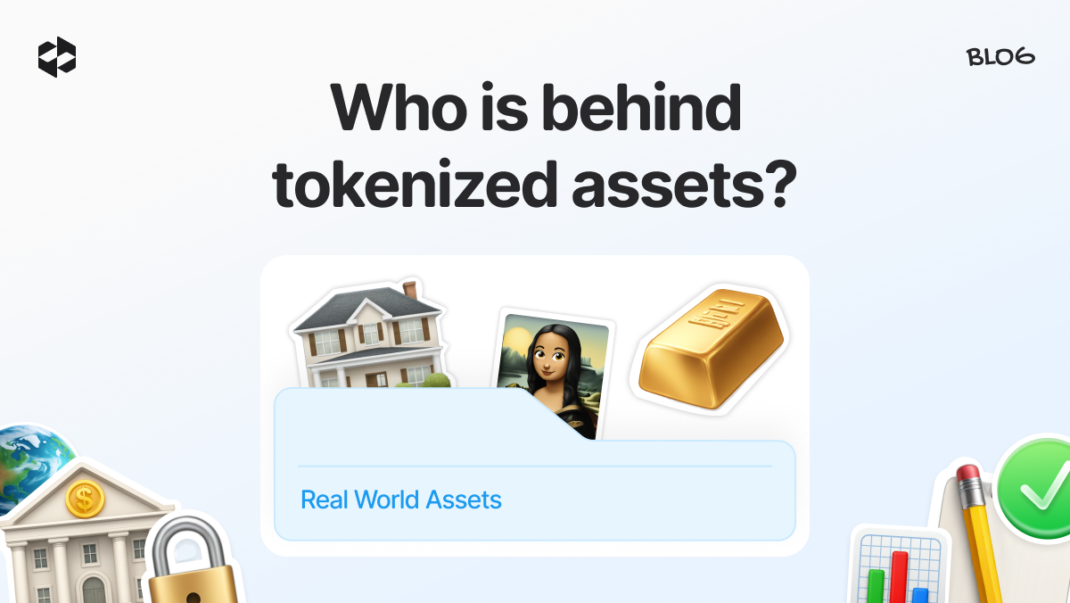 Explanation of all the participants that make possible the issuance of tokenized assets