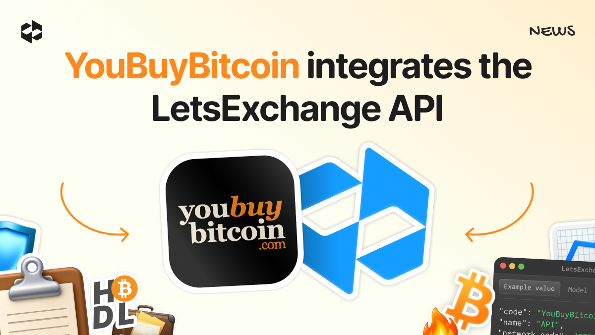 YouBuyBitcoin has integrated the LetsExchange API