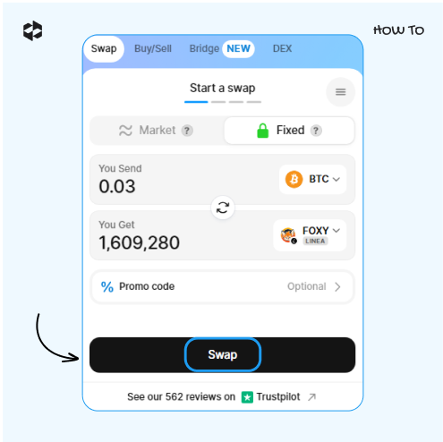  Click on the Swap button