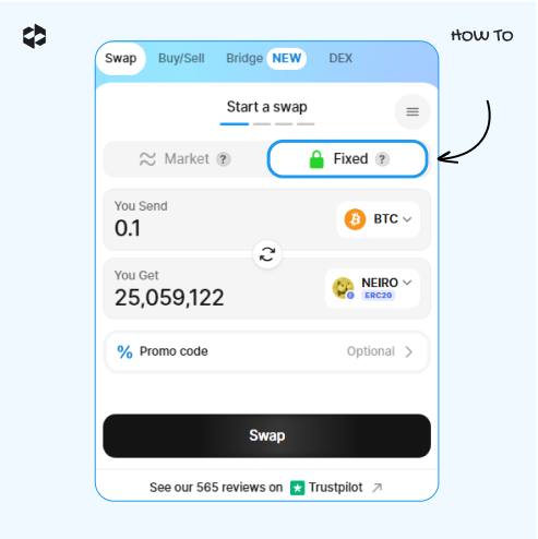 A fixed rate means an opportunity to use a promo code