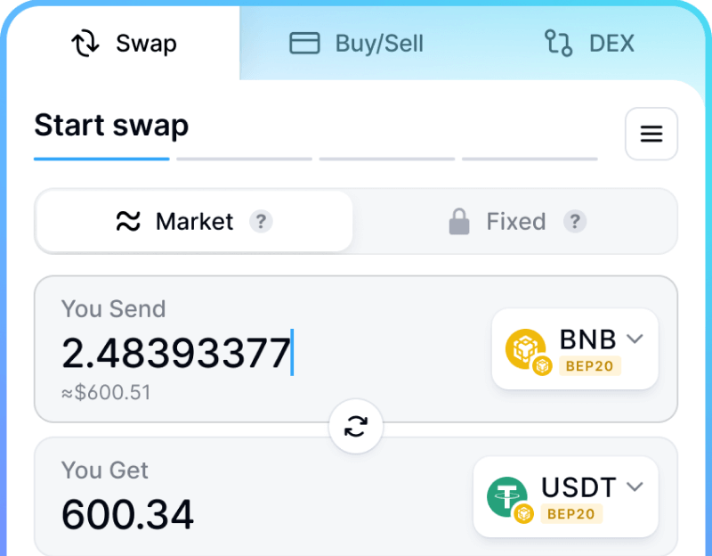 Swap, buy, and sell crypto secure and hassle-free - 1